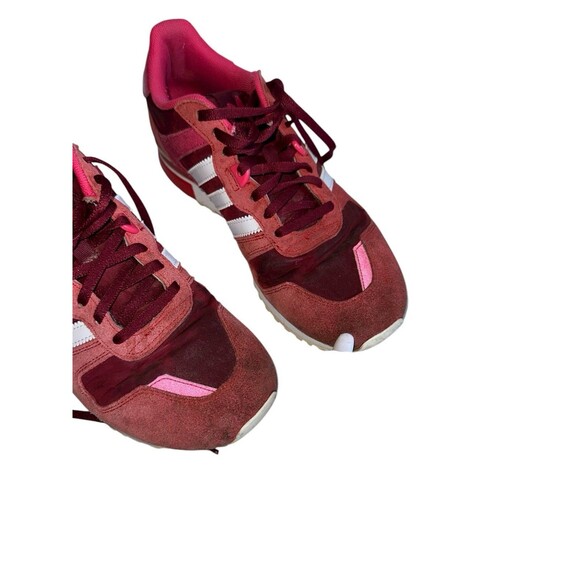 Adidas ZX 700 G95955 Burgundy Red White Suede Sneakers US size 8 - Picture 9 of 16